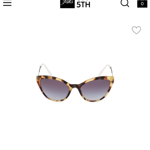 55MM Faux Tortoiseshell Cat Eye Sunglasses